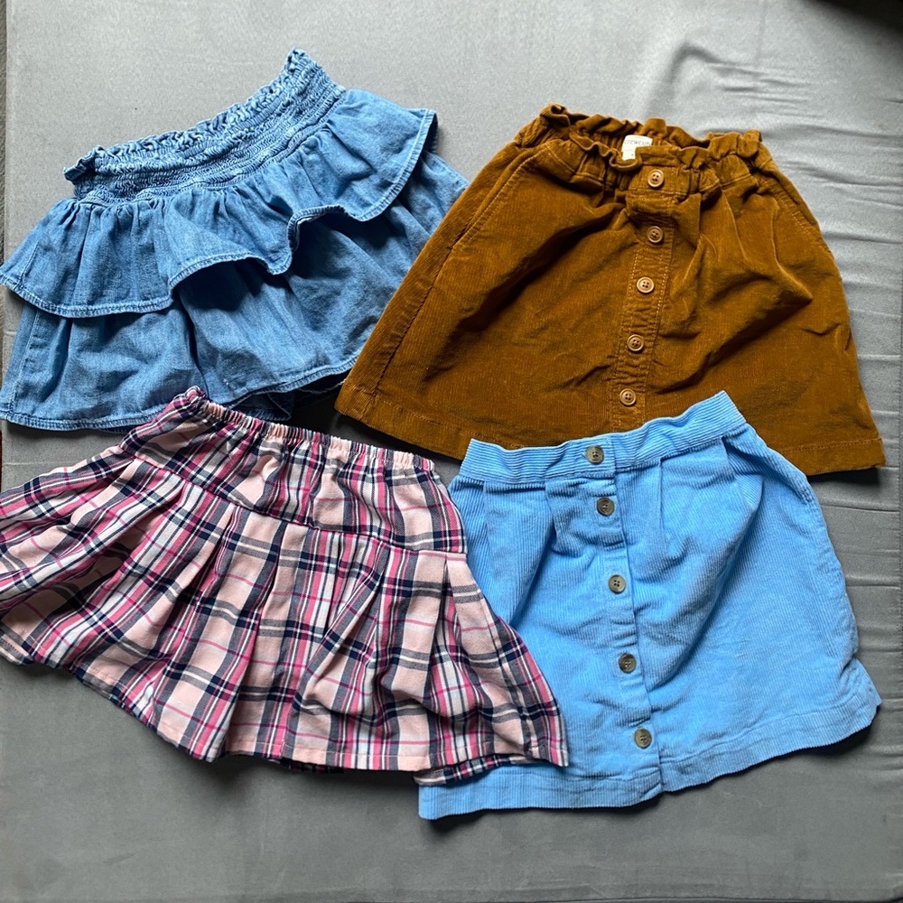 Set of four skirts just in time for summer!